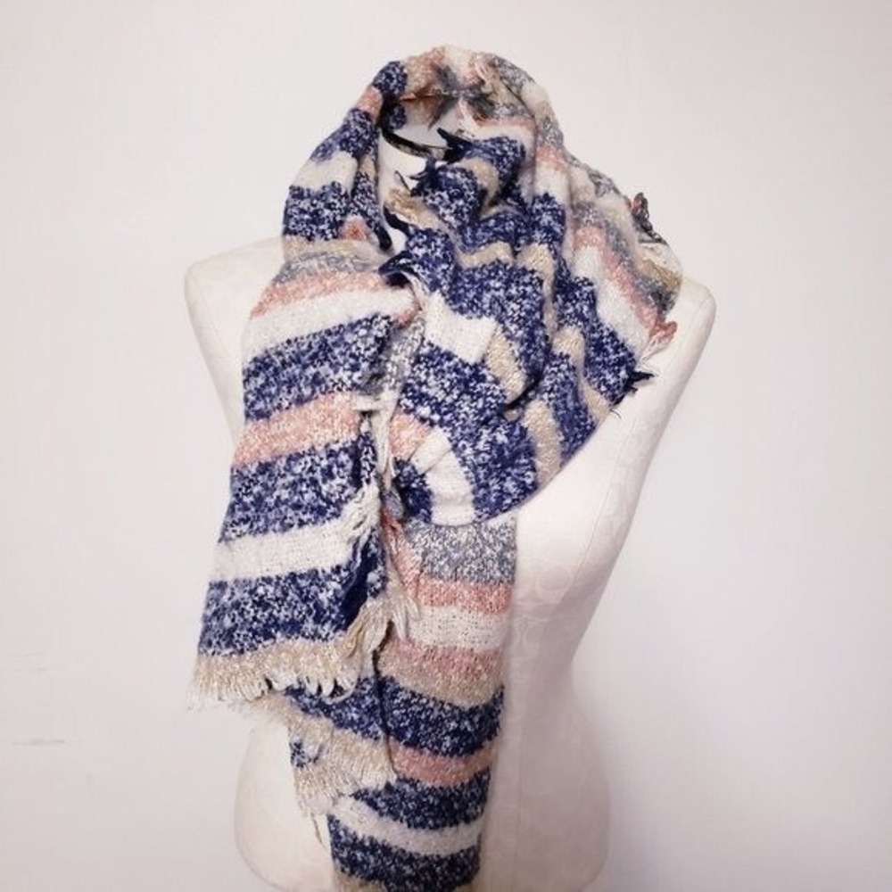 UNBRANDED‎ Neutrals Striped Scarf Women's One Size